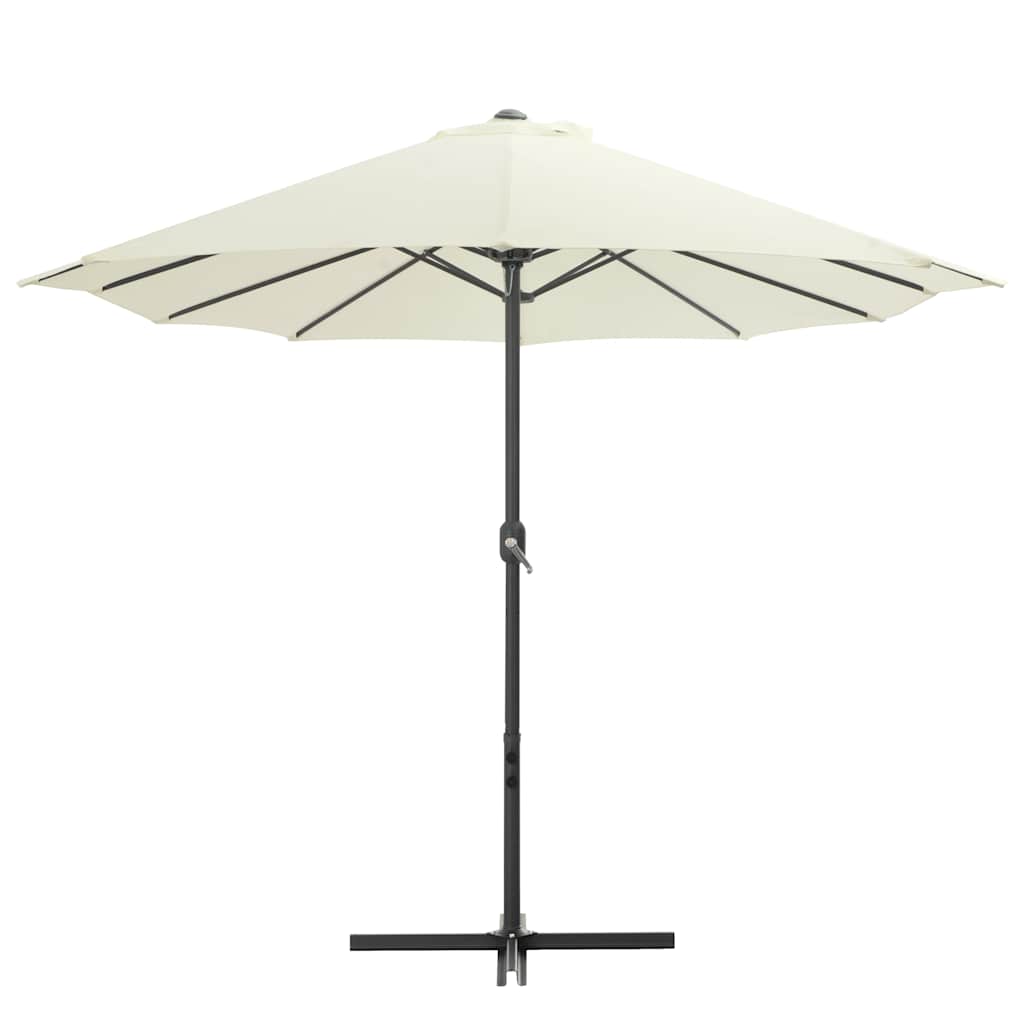 Parasol Vidaxl con poste de aluminio 460x270 cm de arena