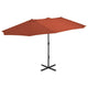Vidaxl Parasol with aluminum pole 460x270 cm terracotta