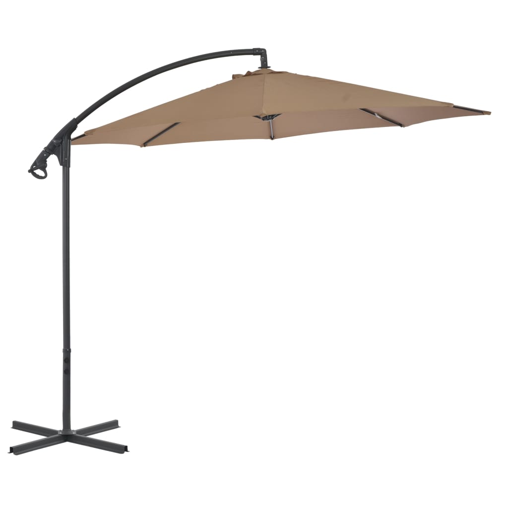 Parasol flotante de Vidaxl con topo de acero de 300 cm