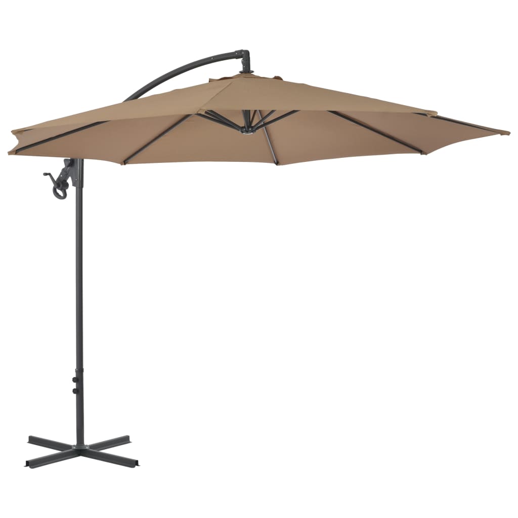 Parasol flotante de Vidaxl con topo de acero de 300 cm