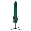 Parasol Vidaxl con poste de acero 250x250 cm verde