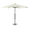 Vidaxl Parasol con polo in acciaio 300 cm sabbia