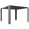 Vidaxl Arbor con tetto 300x300x200 cm Poly Rattan Grey e Antracite