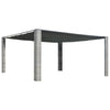Vidaxl Arbor con tetto scorrevole 400x400x200 cm Poly Rattan Grey Antracite