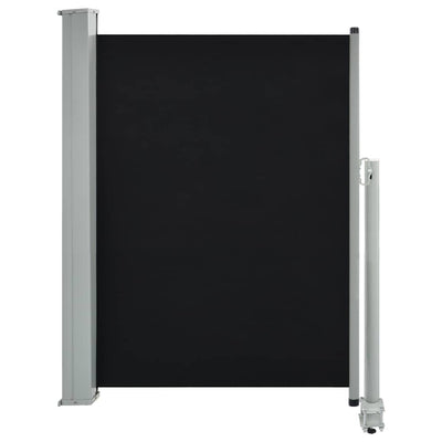 Schermo del giardino Vidaxl estendibile da 100x300 cm nero