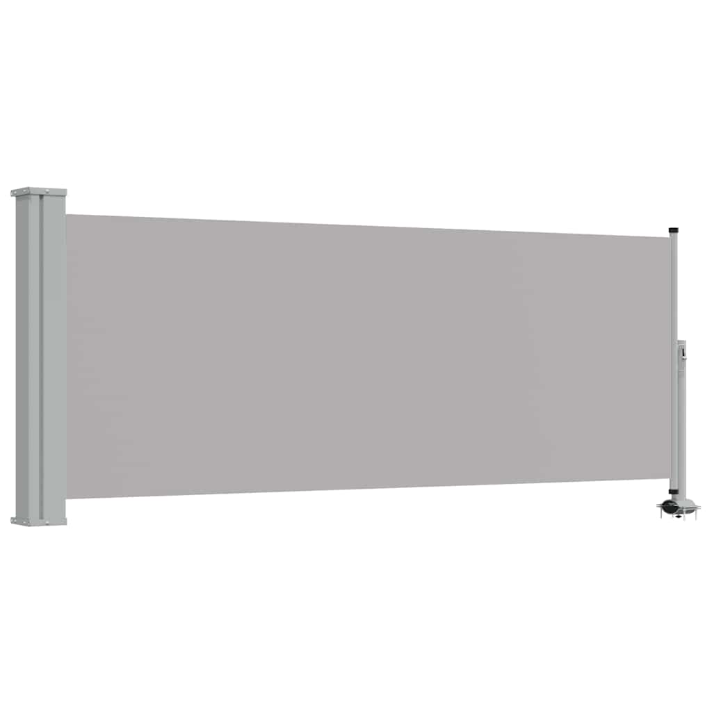 Pantalla de jardín Vidaxl extensible 100x300 cm de gris