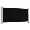 Pantalla de jardín Vidaxl extensible 120x300 cm negro