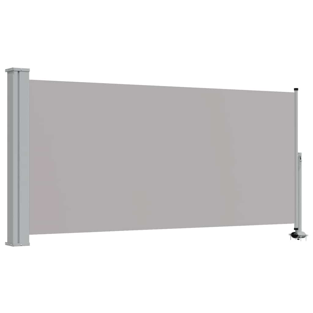 Schermata del giardino Vidaxl estendibile 120x300 cm grigio
