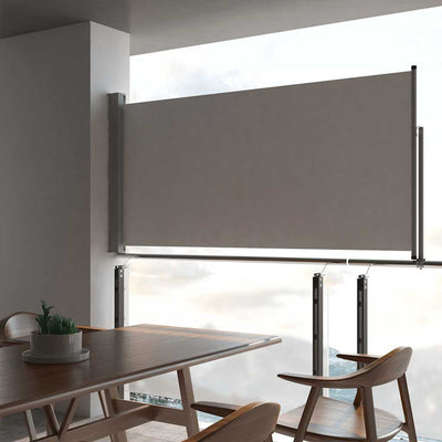 Schermata del giardino Vidaxl estendibile 120x300 cm grigio