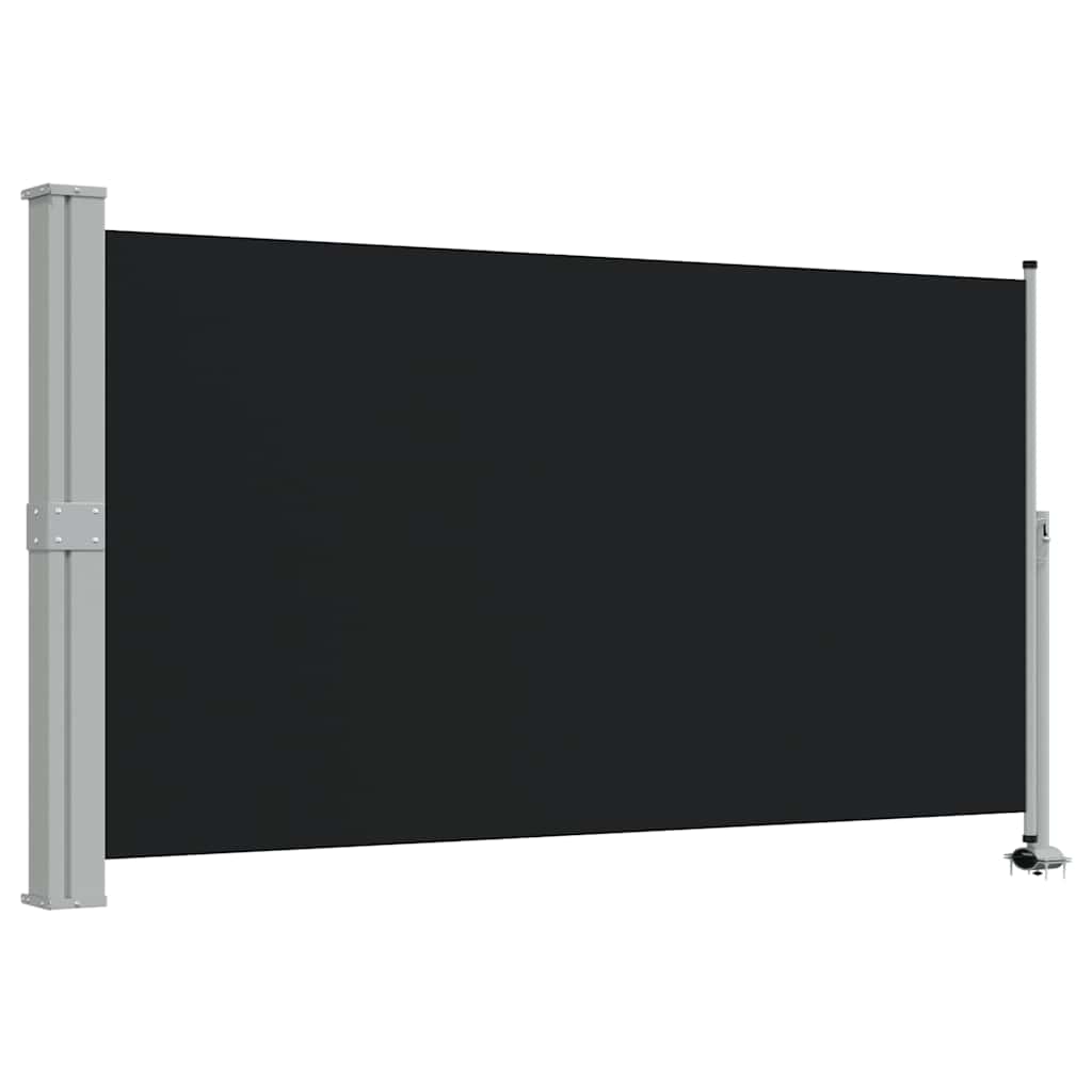 Pantalla de jardín Vidaxl extensible 140x300 cm Negro