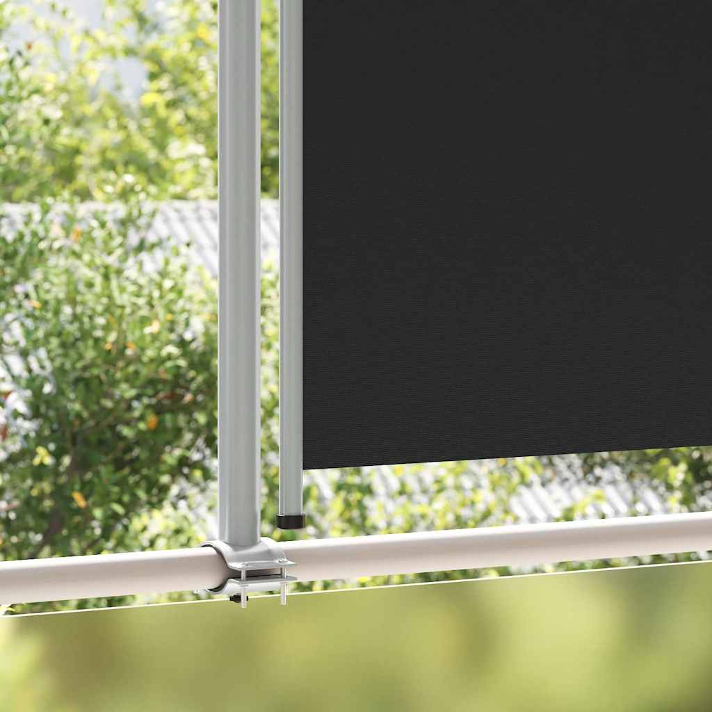 Pantalla de jardín Vidaxl extensible 140x300 cm Negro