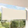 Pantalla de jardín Vidaxl extensible a 140x300 cm de crema -cocinera