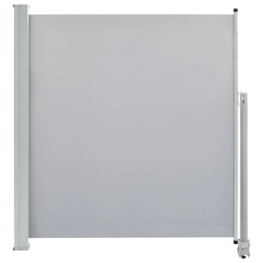 Pantalla de jardín Vidaxl extensible de 140x300 cm de gris