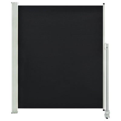Schermo del giardino Vidaxl estendibile 160x300 cm nero