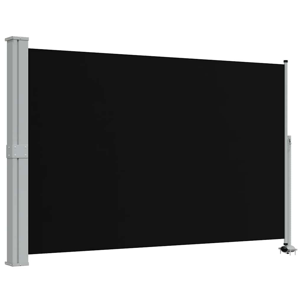 Pantalla de jardín Vidaxl extensible 160x300 cm Negro