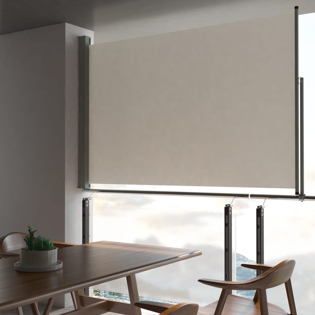 Schermo del giardino Vidaxl estendibile da 160x300 cm crema