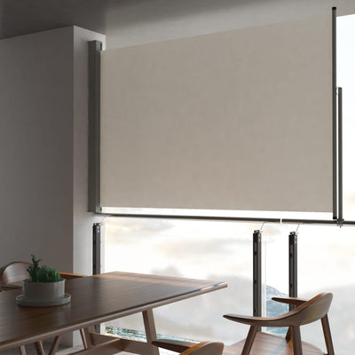 Schermo del giardino Vidaxl estendibile da 160x300 cm crema