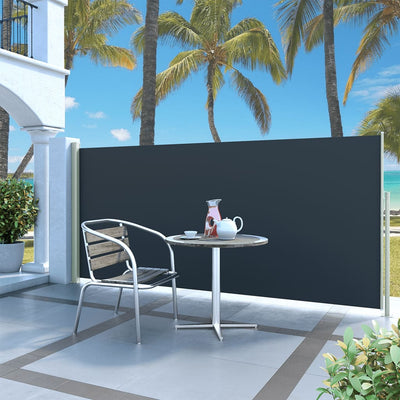 Parabrisas Vidaxl extensible 140x300 cm negro