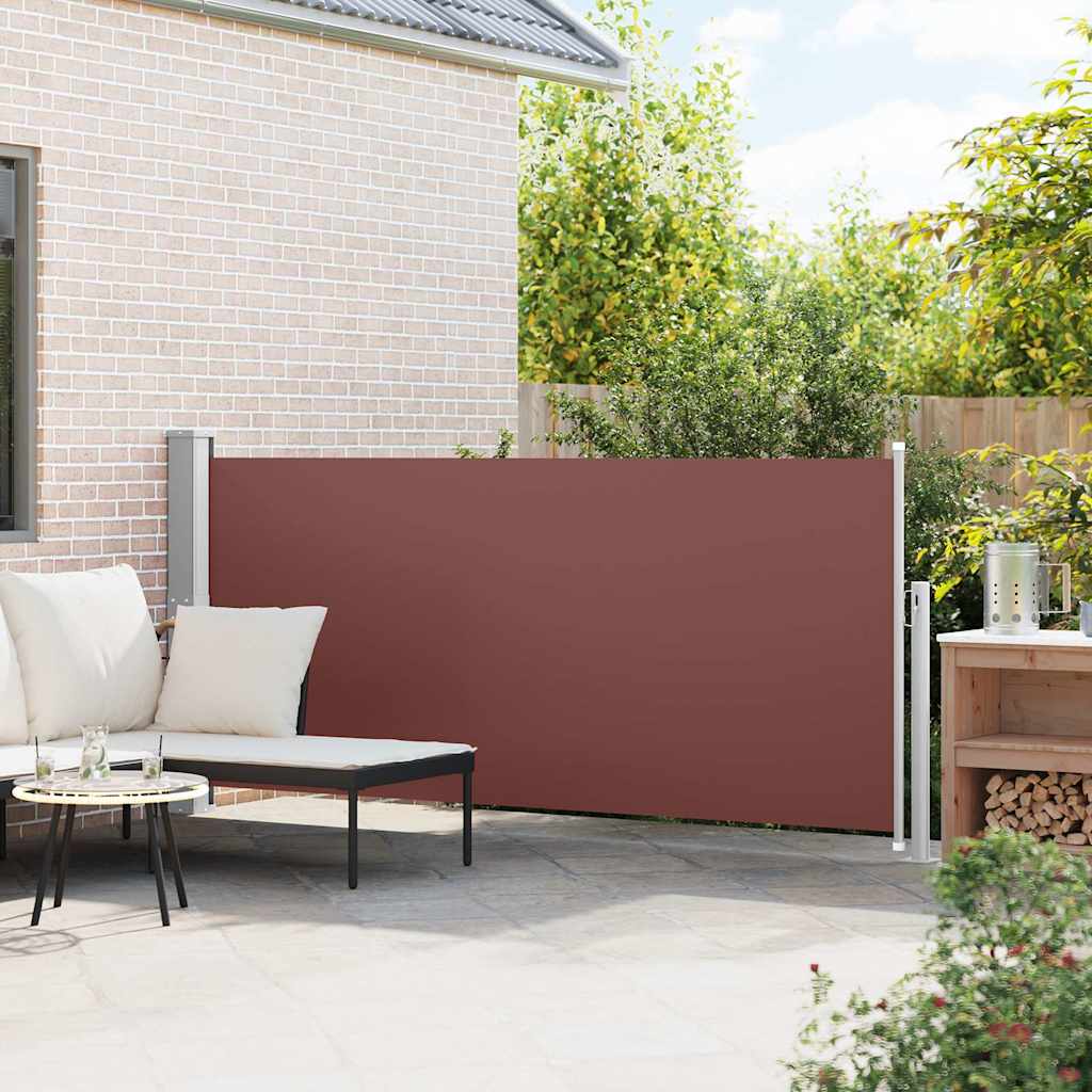 Vidaxl windscherm uittrekbaar 140x300 cm bruin