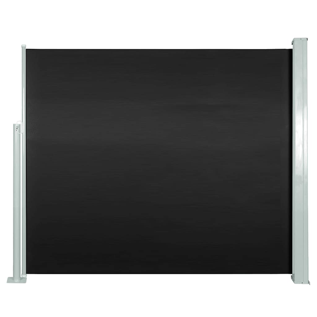 Vidaxl windscherm uittrekbaar 120x300 cm zwart