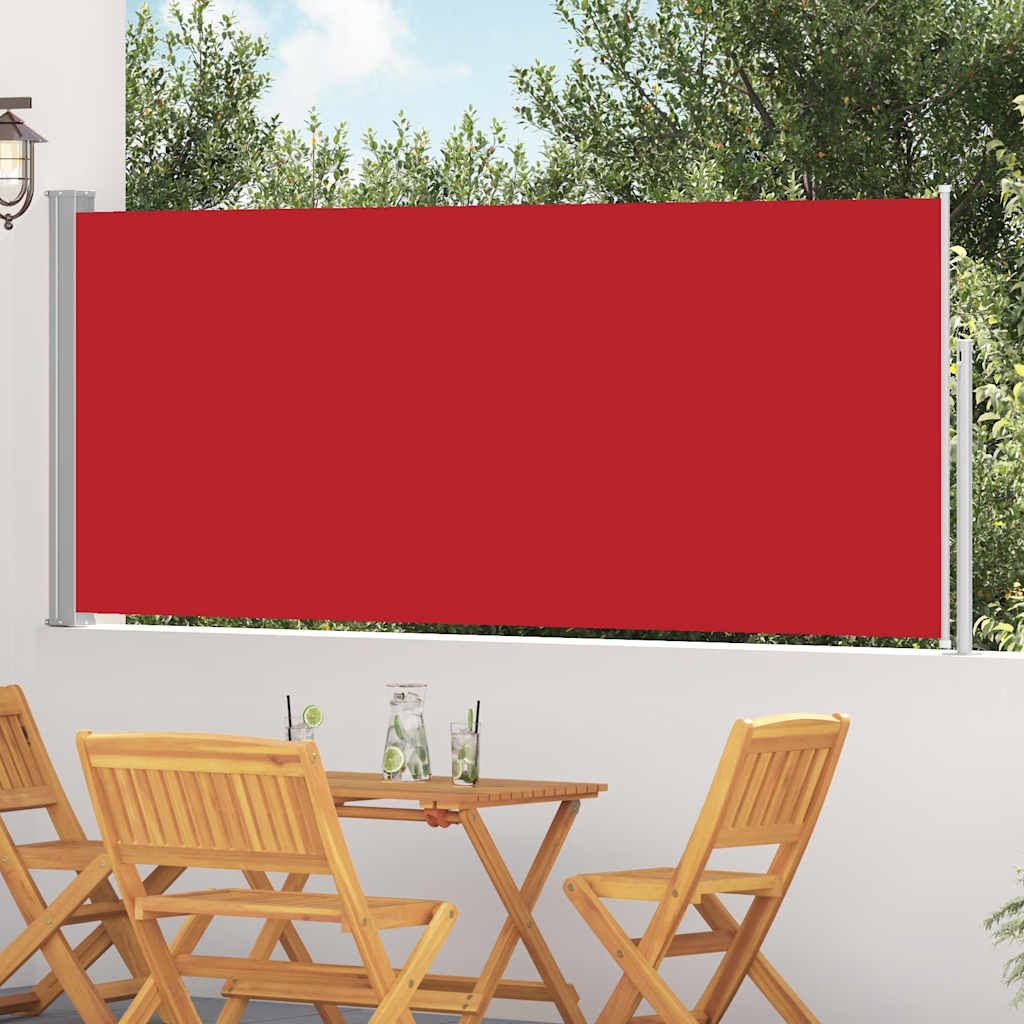 Parabrisas Vidaxl extensible 120x300 cm rojo