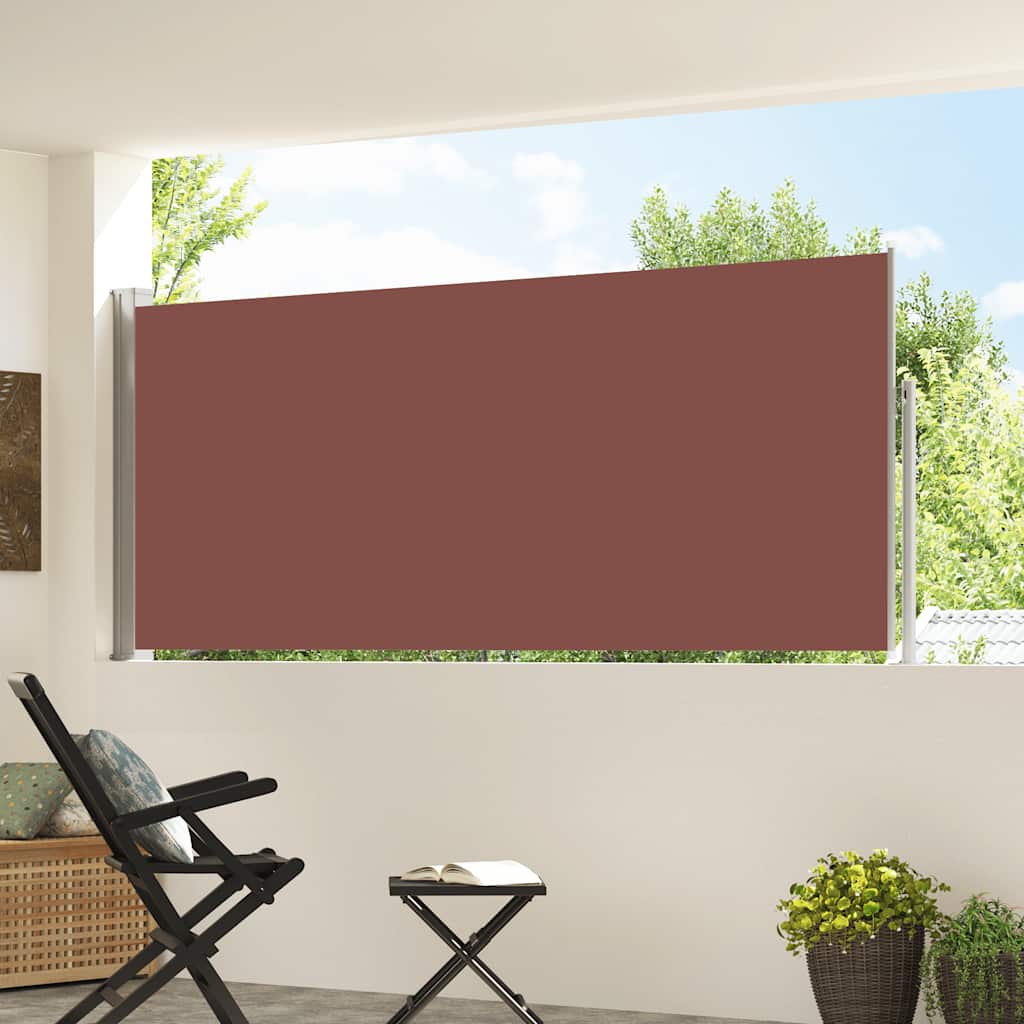 Parabrisas Vidaxl extensible 120x300 cm marrón