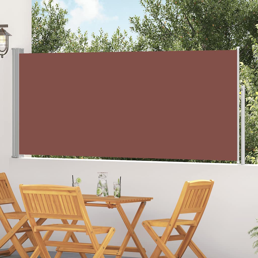 Parabrisas Vidaxl extensible 120x300 cm marrón