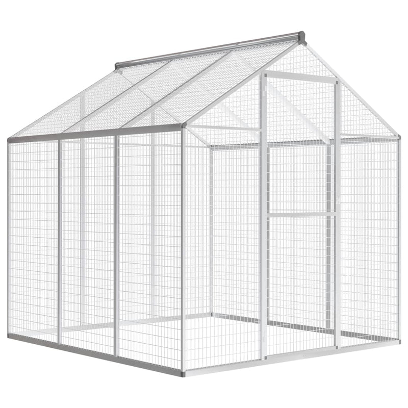 Vidaxl Aviary 183x178x194 CM Alluminio