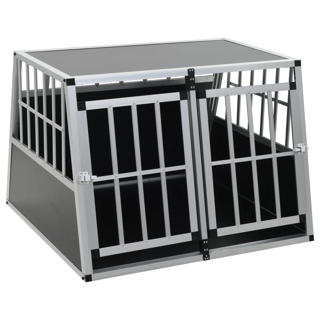 Vidaxl Dog Bank con doble puerta 94x88x69 cm
