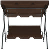Vidaxl schommelbank 170x110x153 cm koffiekleurig