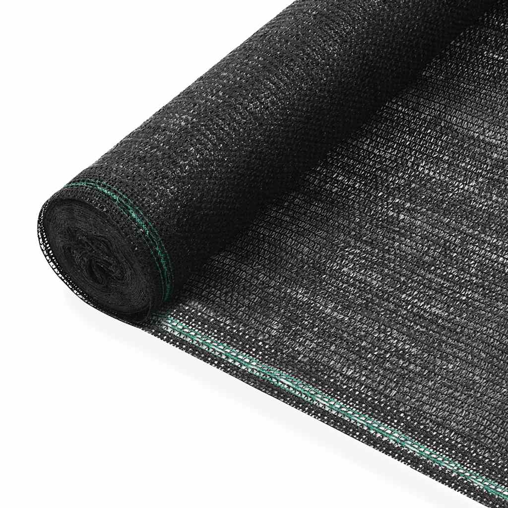Vidaxl Tennis screen 1.4x25 m HDPE Black