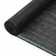 Vidaxl Tennis screen 1.4x25 m HDPE Black
