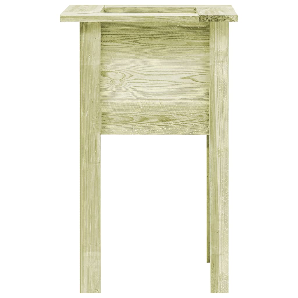 Vidaxl fioriera sollevata con piedi 50x50x80 cm legno segata