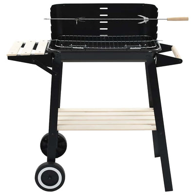 vidaxl Barbecue a Carbonella in Piedi con Ruote