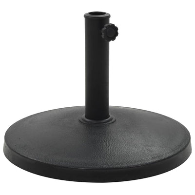 Vidaxl Parasol Foot intorno a 10 kg di polyresin nero