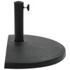 Vidaxl Parasol Foot medio rondado 15 kg de polirina negra