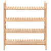 Vidaxl Shoe Rack 69x26x81 cm de madera de nogal sólida