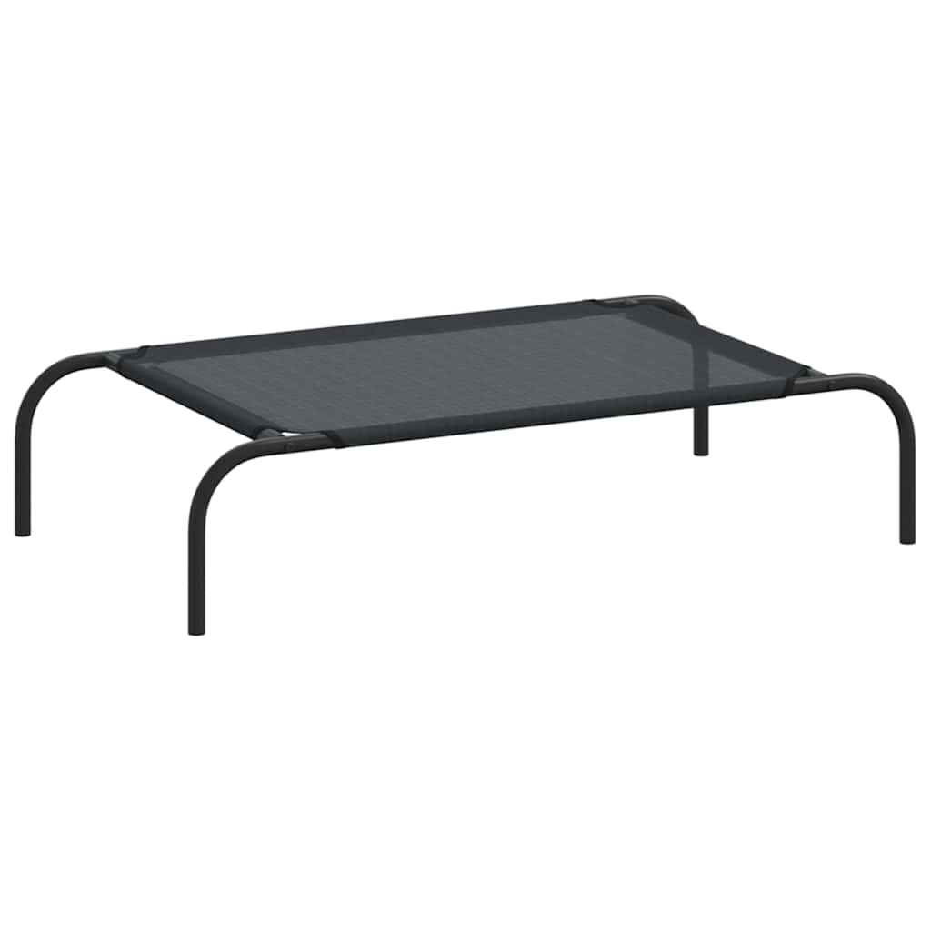 Vidaxl Dog Letto allevato S textileen nero