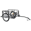 Vidaxl Bicycle Trailer 130x73x48.5 cm de acero negro