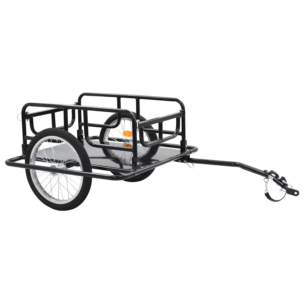 Vidaxl Bicycle Trailer 130x73x48.5 cm de acero negro