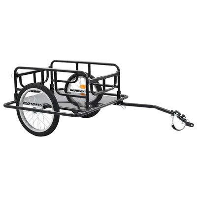 Vidaxl Bicycle Trailer 130x73x48.5 cm de acero negro