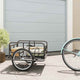 Vidaxl Bicycle Trailer 130x73x48.5 cm de acero negro