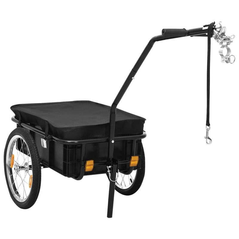 Vidaxl Bicycle Treker Treket Car 155x60x83 cm in acciaio nero