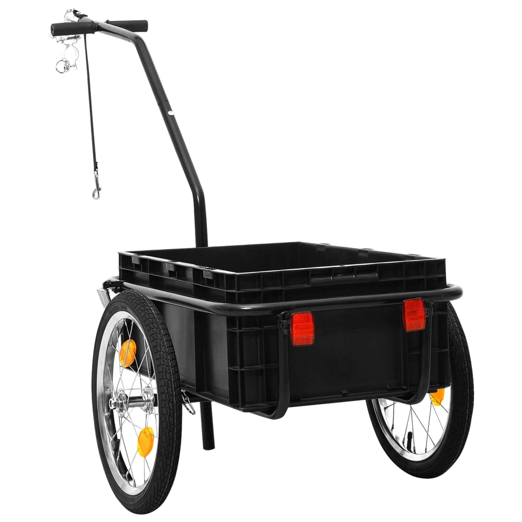 Vidaxl Bicycle Treker Treket Car 155x60x83 cm in acciaio nero