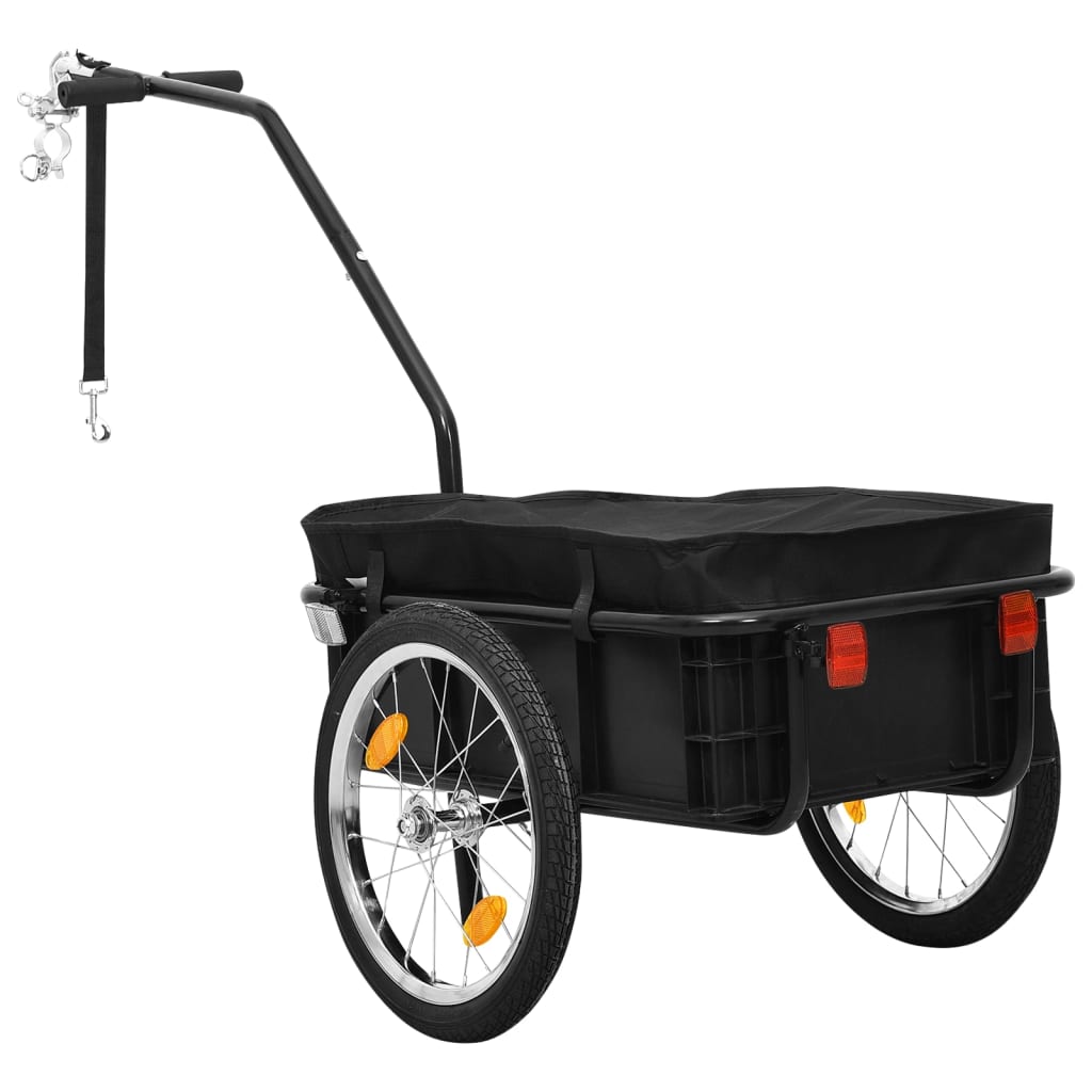 Vidaxl Bicycle Treker Treket Car 155x60x83 cm in acciaio nero
