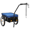 Vidaxl Bicicleta de remolque Treket Car 155x60x83 cm de acero azul