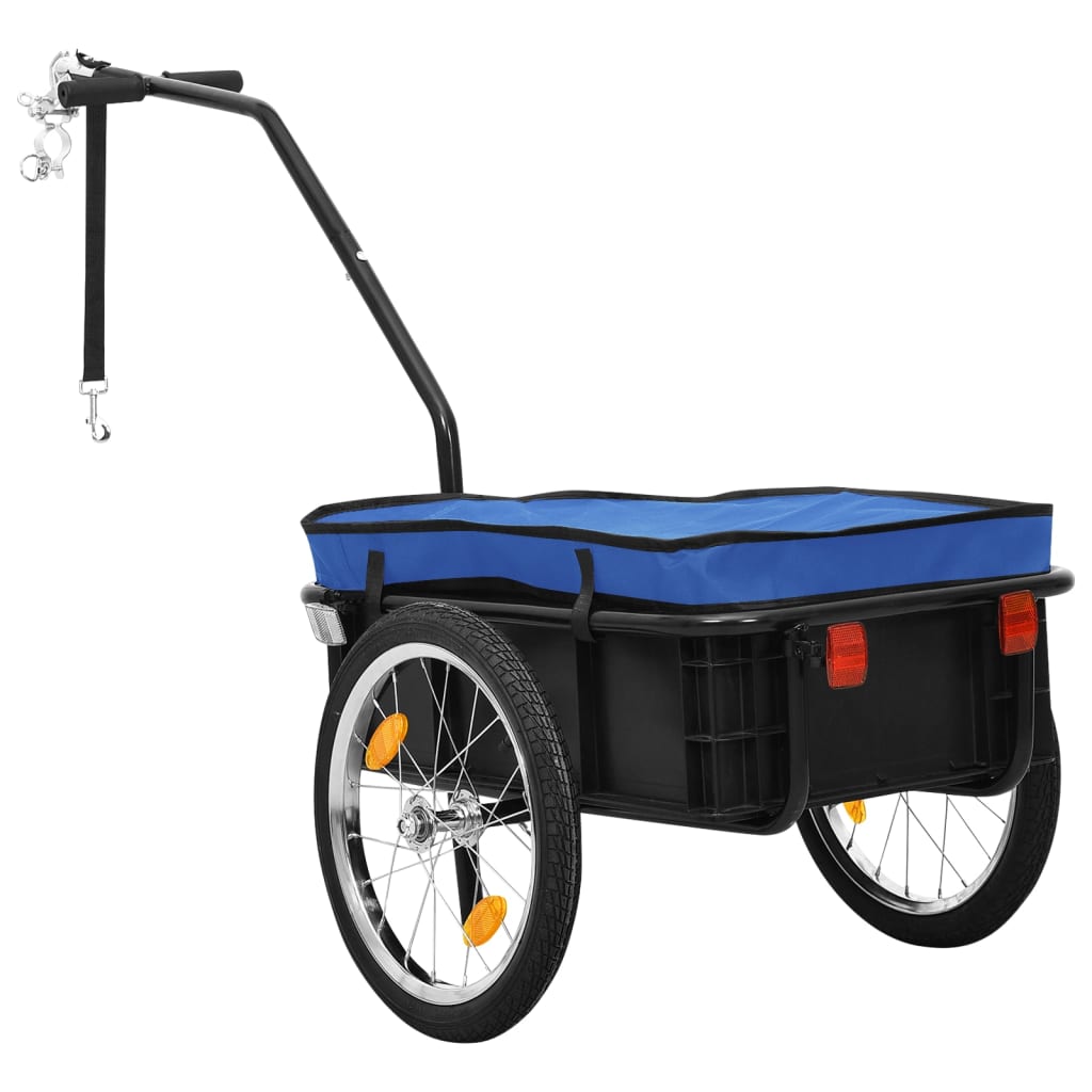 Vidaxl Bicicleta de remolque Treket Car 155x60x83 cm de acero azul