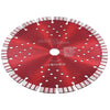Vidaxl Diamond Saw Blade con turbo e fori in acciaio da 230 mm