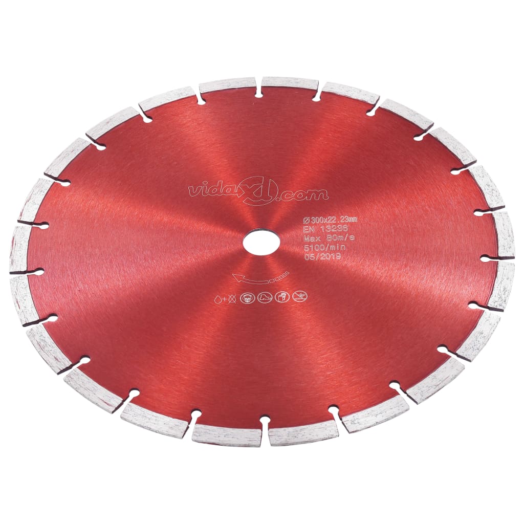 Vidaxl Diamond Saw Feaf 300 mm de acero