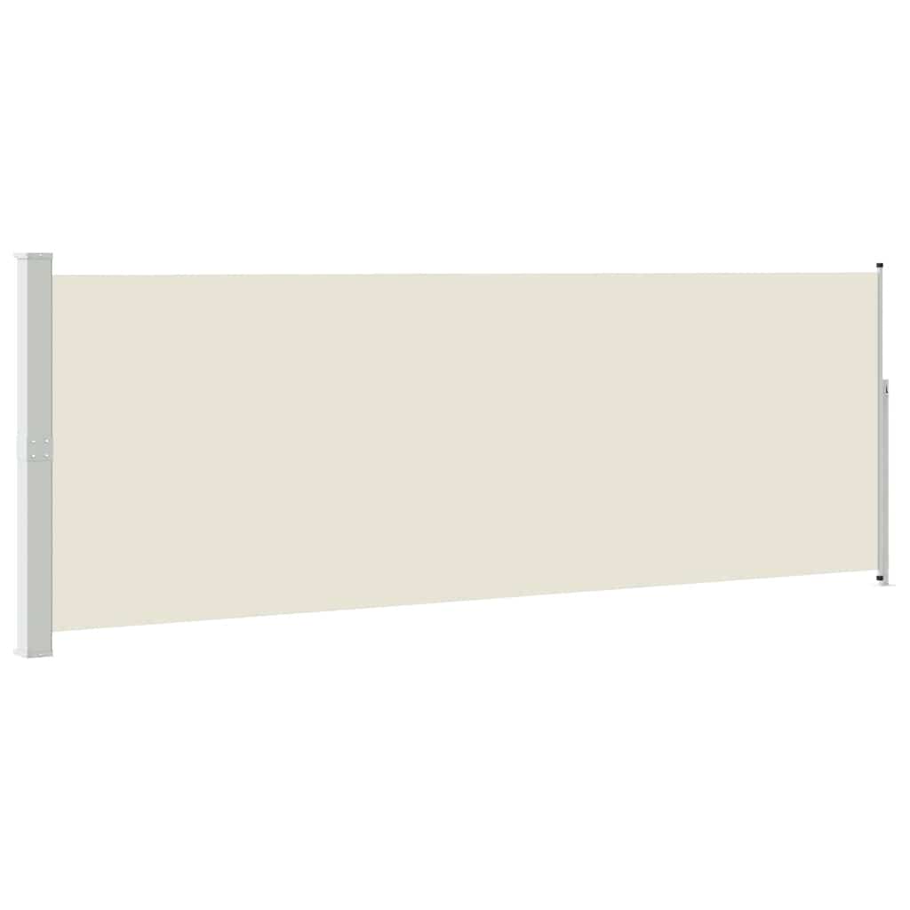Vidaxl windscherm uittrekbaar 160x500 cm crème